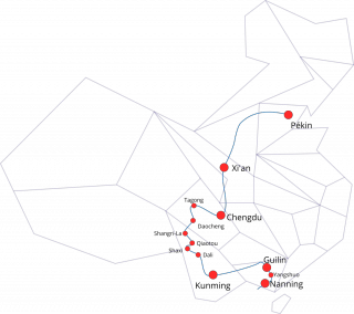Notre itinéraire en Chine